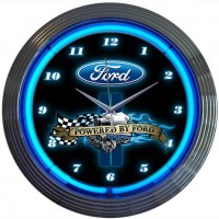 Neonetics andquot;Powered By Fordandquot; Clock