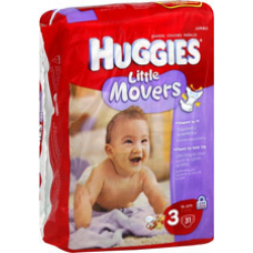 Huggies Little Movers Diapers, Size 3, 28ct