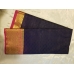 Mysore Crepe Emboss Contrast Richpallu Saree - Neavy Blue X Rani