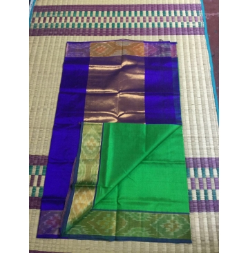 Pochampally small border Silk Cotton  