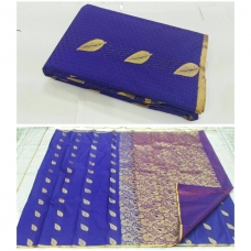 Soft semi silk sarees with rich pallu & blouse