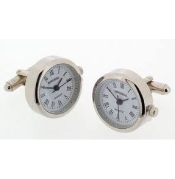 Gent and Angels watch cufflinks (silver)