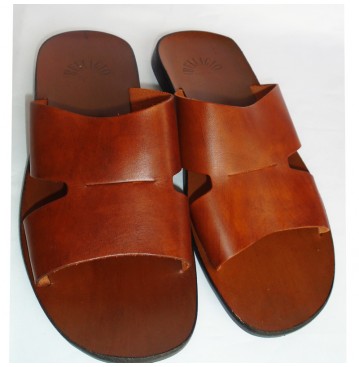 Bellagio leather slippers- brown