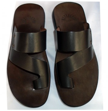 Bellagio leather slippers- black