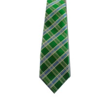 segrato white stripped green tie