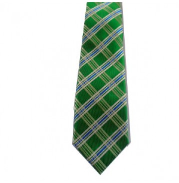 segrato white stripped green tie