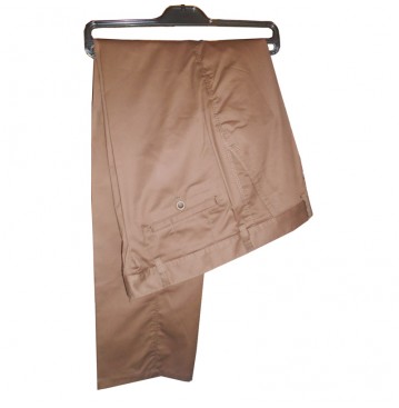 Giovanni fitted chinos trousers- brown