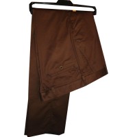 Giovanni  high quality fitted chinos trousers- chocolate