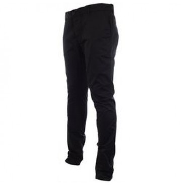 Giovanni fitted chinos trousers- black