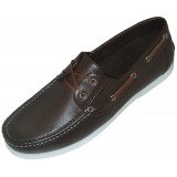 Amali Abaco Brown 2 Eye Lace Up Boat Shoe