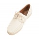 Amali Abaco White 2 Eye Lace Up Boat Shoe