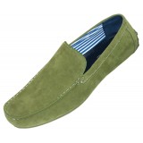 Amali Dade Green Casual Microfiber Loafer