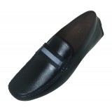 Amali Dunmore Smooth Black Penny Loafer