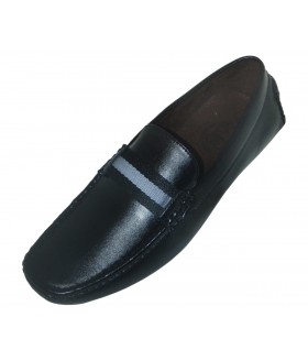 Amali Dunmore Smooth Black Penny Loafer