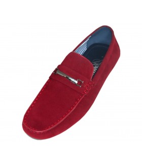 Amali Kay Microfiber Driving Loafer in Wine