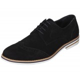 Amali Style 1801 Black Faux Suede Oxford