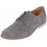 Amali Style 1801 Grey Faux Suede Oxford