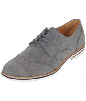 Amali Style 1801 Grey Faux Suede Oxford