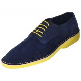 Amali Style 1807 Navy Faux Suede Oxford