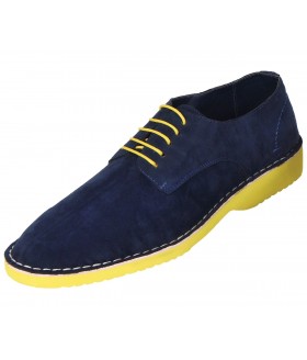 Amali Style 1807 Navy Faux Suede Oxford