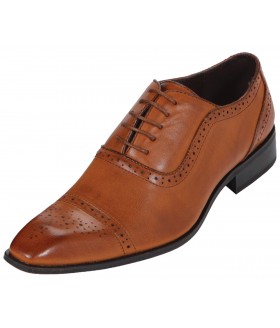 Amali Style 1827 Tan Classic Cap Toe Oxford