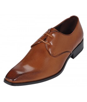 Amali Style 1839 Tan Classic Perforated Oxford