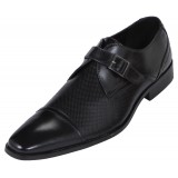 Amali Style 1840 Black Monk Strap Slip On