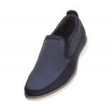 Amali Style 2855 Navy Linen Driving Moccasin SALE