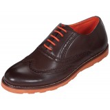 Amali Style 2875 Brown andamp; Orange Wingtip Oxford