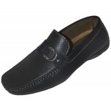 Amali Style Lucaya Black Perforated Loafer