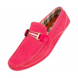 Amali Style Miramar in Pink Microfiber Loafer