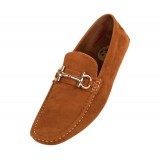 Amali Style Norwalk Rust Microfiber Loafer