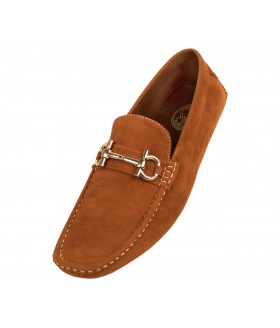 Amali Style Norwalk Rust Microfiber Loafer