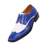 Amali Style P1056 Two Tone Royal andamp; White Oxford