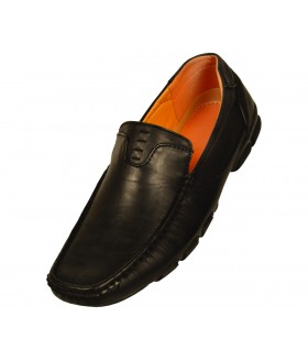 Amali Style Pinecrest Black Smooth Loafer