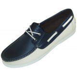 Amali Style Tiloo Navy andamp; Ice Lace Up Boat Shoe