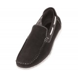 Amali Style Vail Black Microfiber Slip On