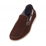 Amali Style Vail Brown Microfiber Slip On