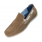 Amali Style Vail Taupe Microfiber Slip On