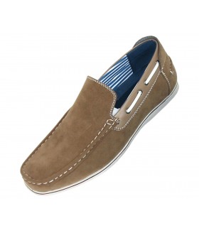 Amali Style Vail Taupe Microfiber Slip On