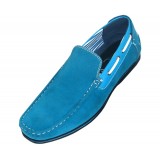 Amali Style Vail Turquoise Microfiber Slip On