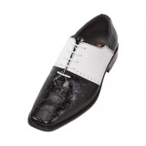 Bolano Andreas Black andamp; White Croc Print Oxford SALE