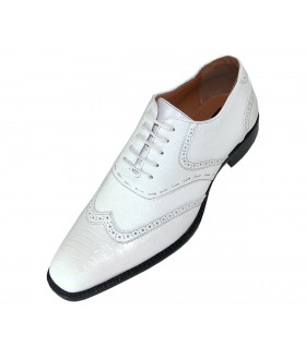 Bolano Bowman Classic White Smooth Wingtip