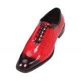 Bolano Brayden Eel Print Red andamp; Black Oxford