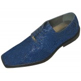 Bolano Calan Blue Lizard Print Oxford