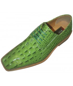 Bolano Cappi Apple Green Croc Print Oxford