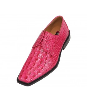 Bolano Cappi Fuschia Croc Print Oxford