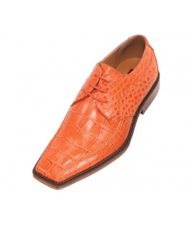 Bolano Eria Classic Orange Croc Print Oxford