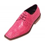 Bolano Eria Classic Pink Croc Print Oxford