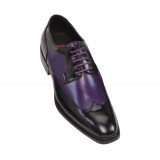 Bolano Nia Two Tone Black andamp; Purple Wingtip